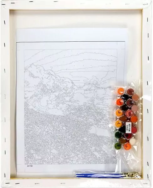 Malowanie po numerach. Zachód słońca 40x50cm - tantis.pl