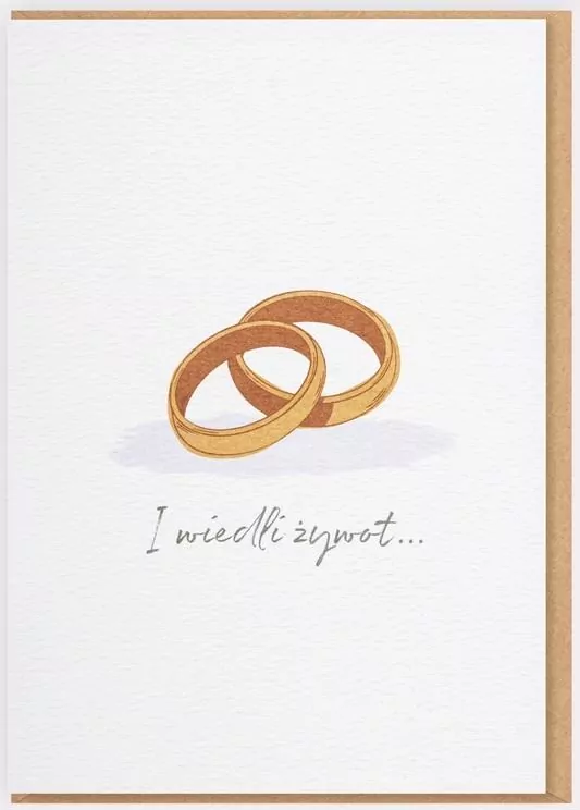 Karnet Ślub - I wiedli żywot długi i szczęśliwy... - tantis.pl