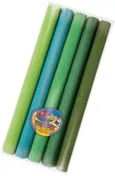 Bibuła mini 25x200cm odcieni zielonych 5 kolorów