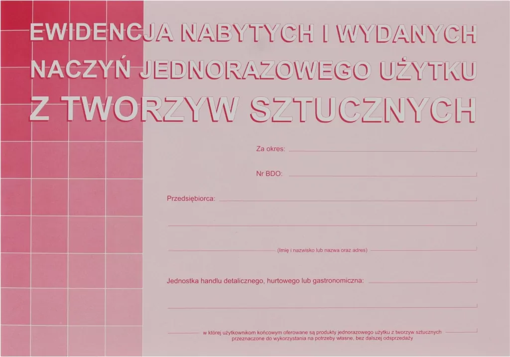 Ewidencja nabytych i wydanych naczyń...S-210-3 - tantis.pl