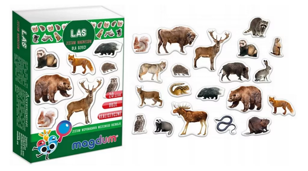 Mieszkańcy lasu. Zestaw magnesów - tantis.pl