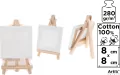 Podobrazie mini 8x8cm 280G/m2 + sztaluga - tantis.pl