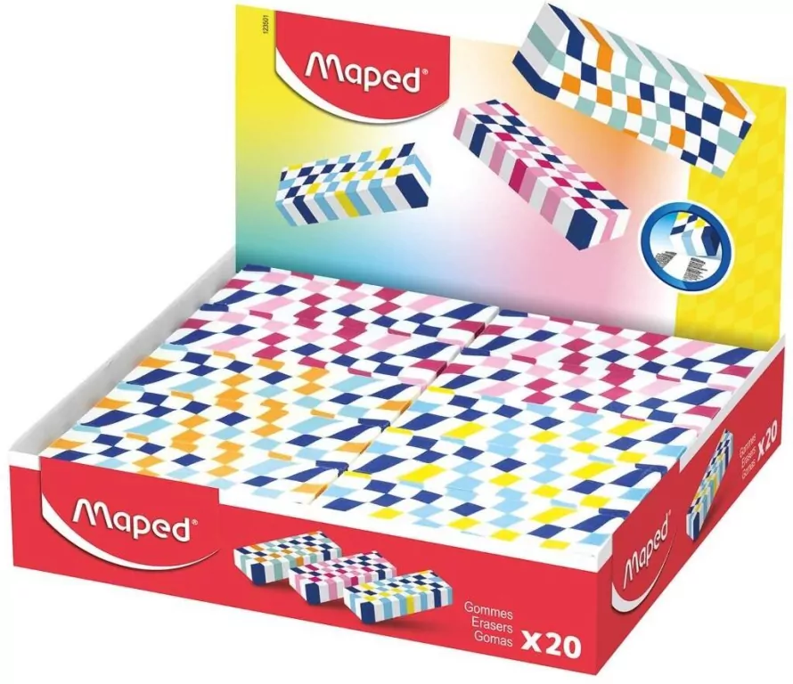 Gumka Playful szachownica (20szt) MAPED - tantis.pl