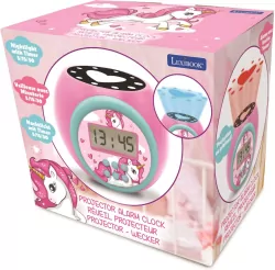 Budzik cyfrowy Jednorożec z projektorem i timerem