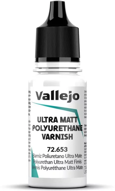 Vallejo: 72.653 - Ultra Matt Polyurethane Varnish (18 ml) - tantis.pl