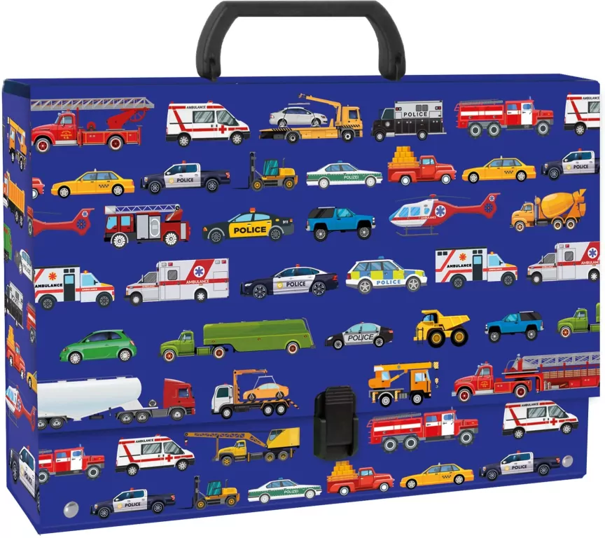 Derform. Teczka z rączką gruba Pojazdy 11 - tantis.pl