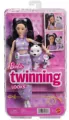 Barbie Jednakowa stylizacja Lalka i piesek Kwiatki - tantis.pl