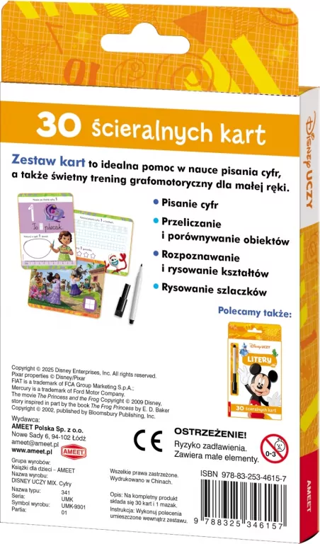 Disney Uczy. Cyfry. Karty - tantis.pl