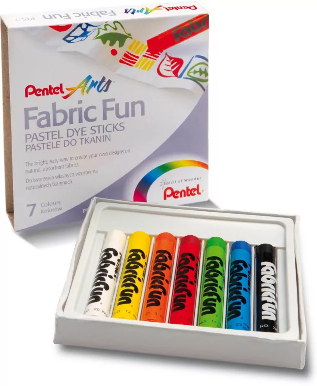 Kredki Pastele do tkanin, 7 kolorów - tantis.pl