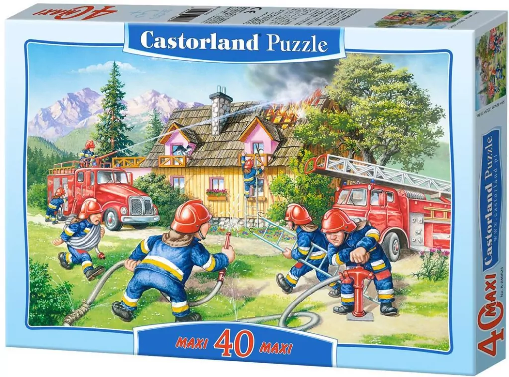 Puzzle 40 maxi. Gaszenie pożaru. 040025 - tantis.pl