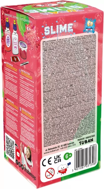 TUBAN. Zestaw Diy Super Slime Truskawka - tantis.pl