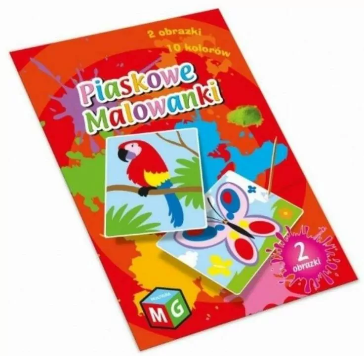 Multigra. Piaskowe malowanki. Motyl i papuga - tantis.pl