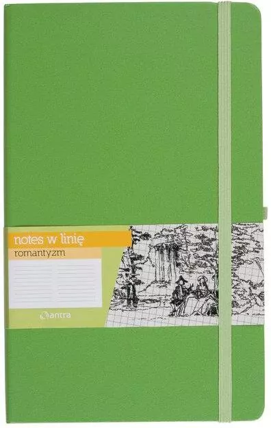 Notes A5 Linia Romantyzm Zielony ANTRA - tantis.pl