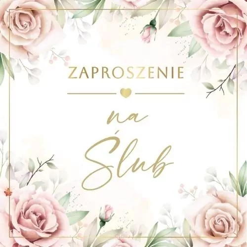 Zaproszenie Ślub (10szt) - tantis.pl