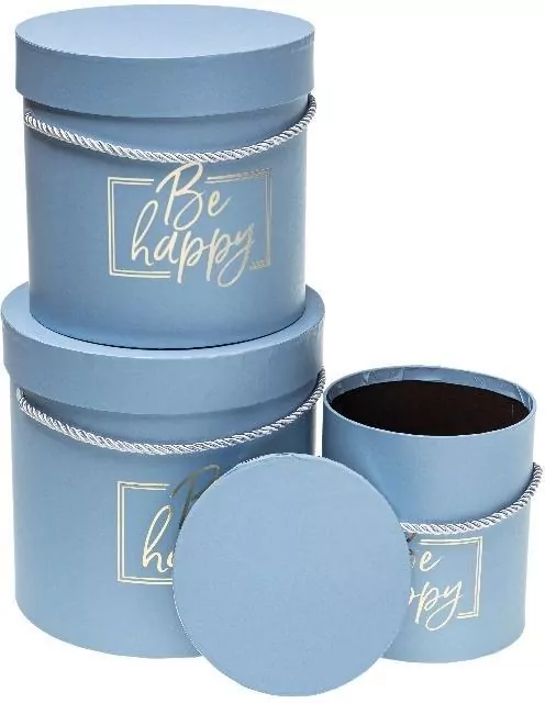 Pudełko Flower Box niebieski ROZETTE - tantis.pl