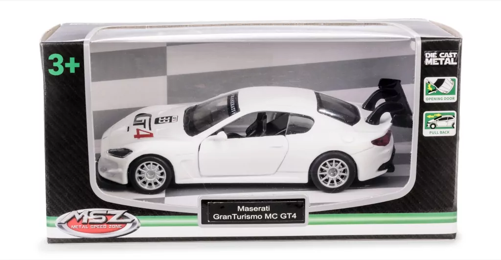 MSZ 1:43 Maserati GranTurismo MC GT4/biały - tantis.pl