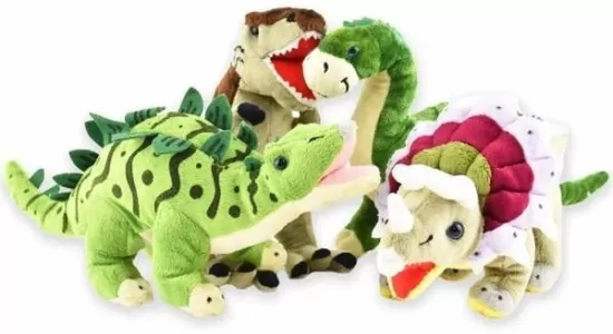 Maskotka pluszowy dinozaur 32cm MIX