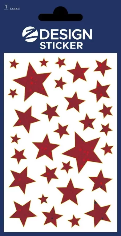 Naklejki foliowe - czerwone gwiazdy - tantis.pl