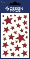 Naklejki foliowe - czerwone gwiazdy - tantis.pl