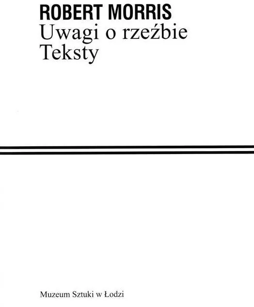 Uwagi o rzeźbie. Teksty - tantis.pl