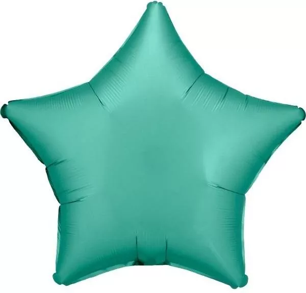 Balon foliowy Lustre Jade Green gwiazda luzem 48cm - tantis.pl