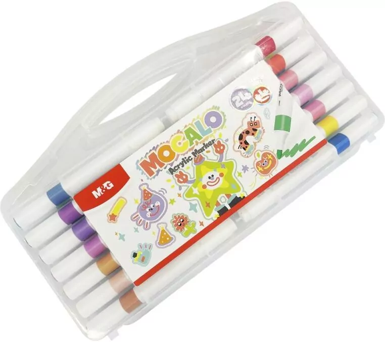 Markery akrylowe Mocalo Ergo MG 24+4 kolory - tantis.pl