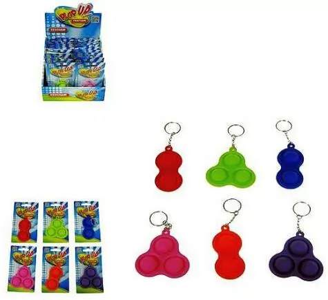 PLOP UP! / POP IT! Guma bąbelkowa, brelok antystresowy / gniotek 620972 p24 mix cena za 1 szt - tantis.pl