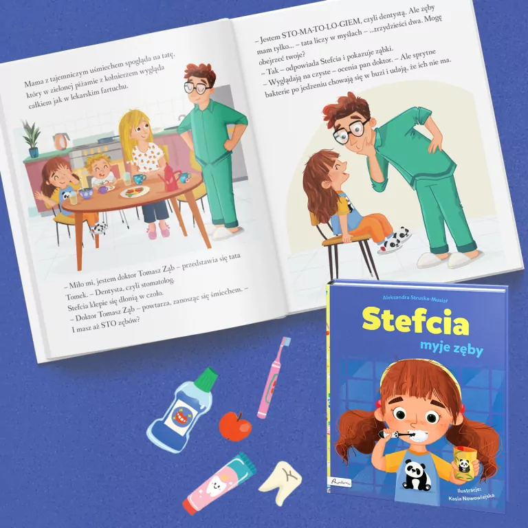 Stefcia myje zęby - tantis.pl