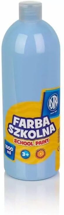 Farba szkolna 1000ml. Błękitna - tantis.pl