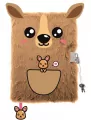 Pamiętnik z kłódką 3D włochacz A5 96k My Little Friend KANGAROO - tantis.pl