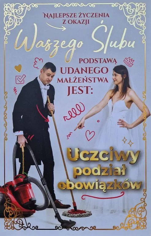 Karnet Ślub - Odkurzacz - tantis.pl