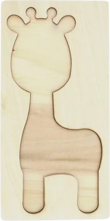 Układanka drewniana Żyrafa. 10 elementów - tantis.pl