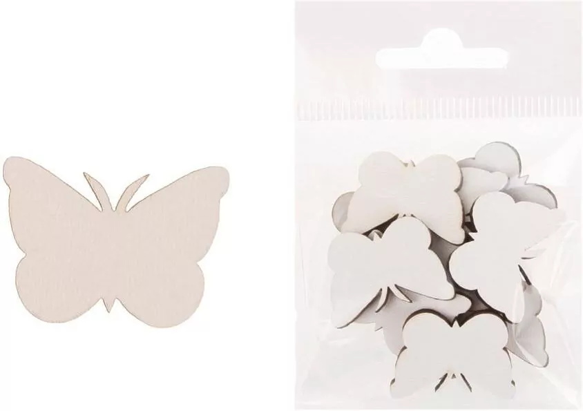 Dekoracja drewniana 12szt Motyl duży - tantis.pl