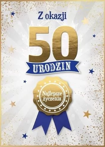 Karnet Urodziny 50 - tantis.pl
