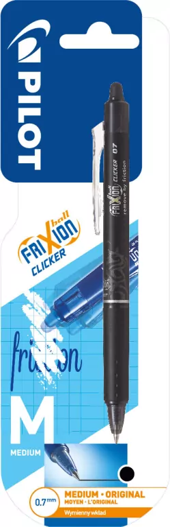 Pióro kulkowe. FriXion Clicker. Czarne - tantis.pl