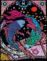 Kolorowanka welwetowa A4 Zodiak Ryby - tantis.pl