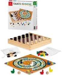 Drewniane gry rodzinne i planszowe 20 w 1