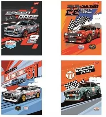 Zeszyt A5/32K linia kolorowa Speed Tour (15szt) - tantis.pl