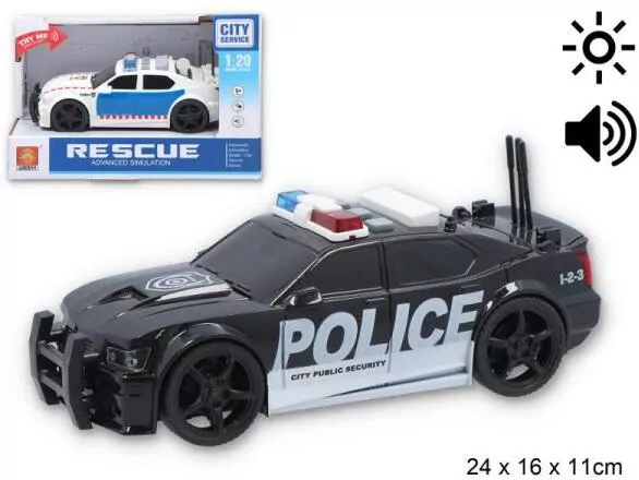 Auto Policja ze światłem i dźwiękiem - tantis.pl
