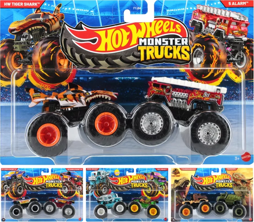 Hot Wheels. Monster Trucks Pojazd 2-pak - tantis.pl