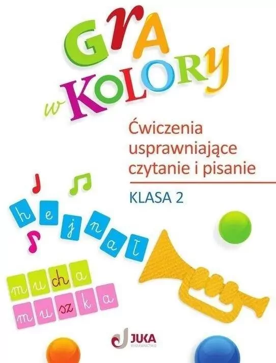 Gra w kolory. Klasa 2. Ćwiczenia usprawniające czytanie - tantis.pl
