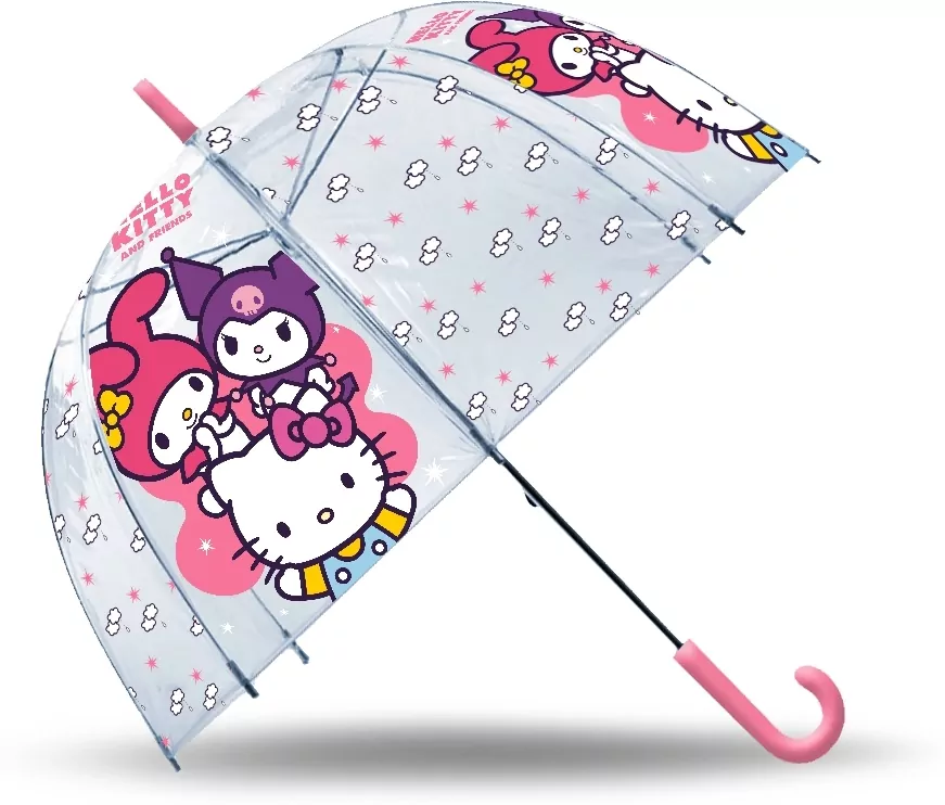 Parasolka przezroczysta Hello Kitty 19cali HK50195 - tantis.pl
