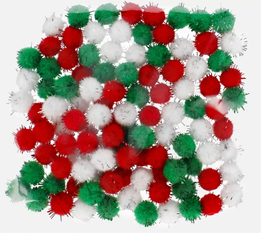 OZDOBA POMPON 100SZT/7MM 3KOL CF 12/144 - tantis.pl