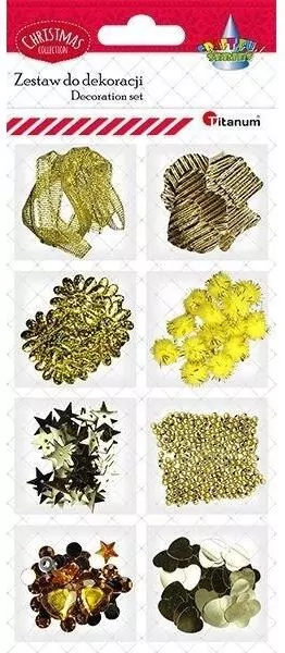 Zestaw do cardmakingu. Złoty - tantis.pl