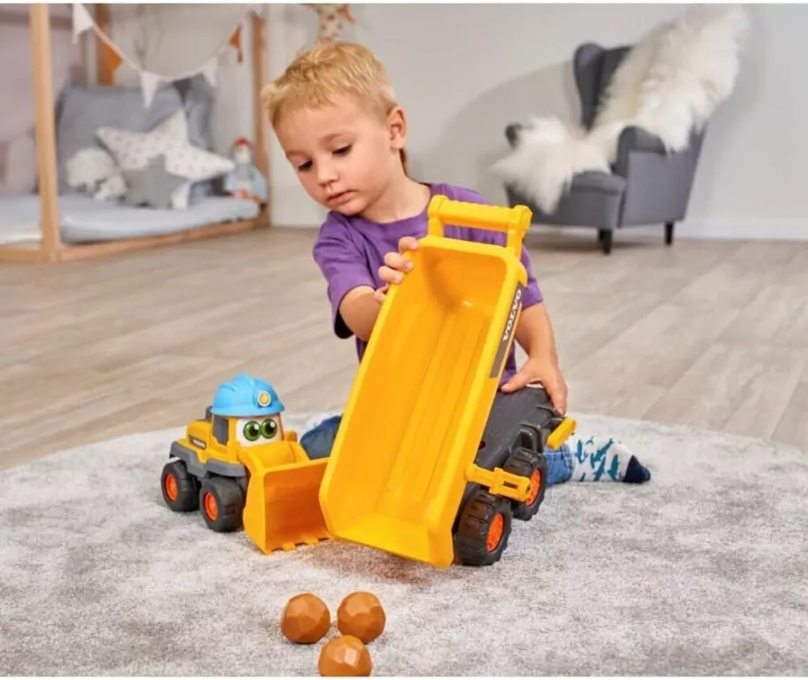 ABC Pojazd Volvo z grzechotką 65cm - tantis.pl