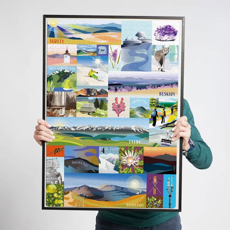 CzuCzu. Puzzlove. Polskie góry 1000 el. - tantis.pl