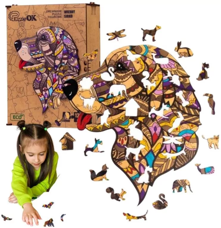 Puzzle drewniane 125. Wierny Sirko - tantis.pl