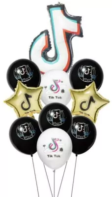 Balony foliowe i lateksowe Tik Tok