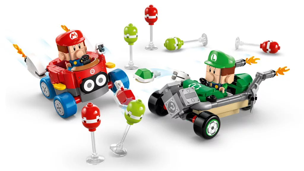 LEGO® Super Mario. Mario Kart™ – Baby Mario kontra Baby Luigi 72034 - tantis.pl