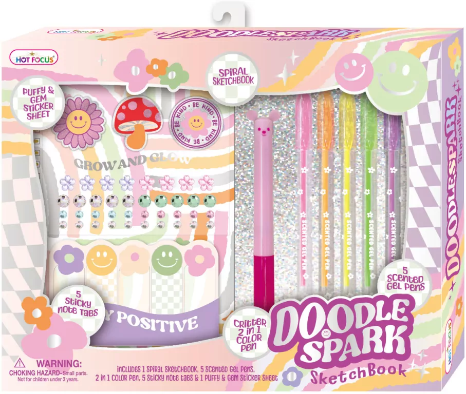 Notatnik na spirali z długopisami Buźki - tantis.pl